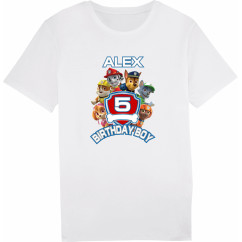 Тениска за Рожден Ден "Пес Патрул" Тениска за Рожден Ден "Пес Патрул"