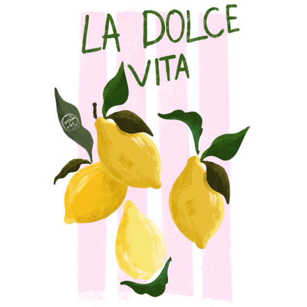 Тениска La Dolce Vita - Lemon Тениска La Dolce Vita - Lemon