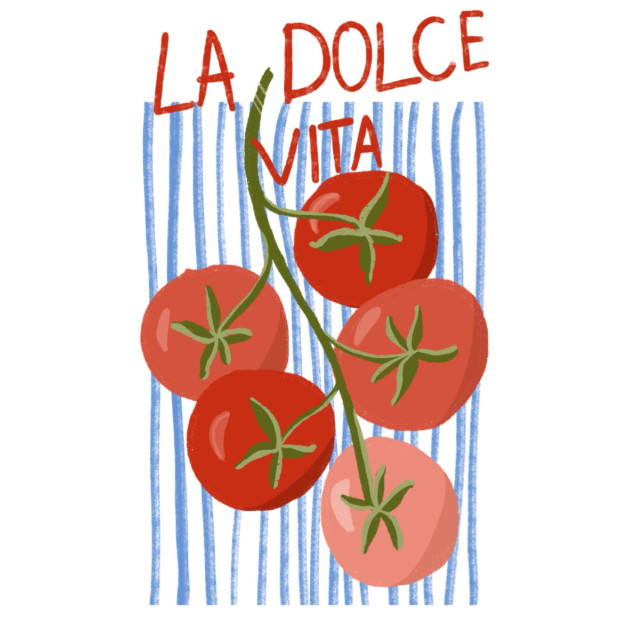 Тениска La Dolce Vita - Tomato Тениска La Dolce Vita - Tomato