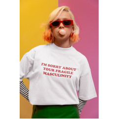 Тениска "I’M SORRY ABOUT YOUR FRAGILE MASCULINITY" Тениска "I’M SORRY ABOUT YOUR FRAGILE MASCULINITY"