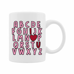 Керамична чаша "Alphabet LOVE" Керамична чаша "Alphabet LOVE"