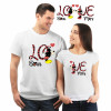 Комплект тениска Mickey and Minnie LOVE  Комплект тениска Mickey and Minnie LOVE