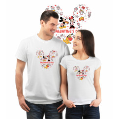 Комплект тениска Valentines Day Disney