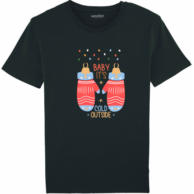 Коледна тениска "Baby it's cold outside"