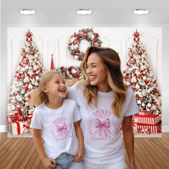 Коледна тениски "Merry Mama and Mini"