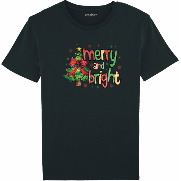 Коледна тениска "Merry & Bright"