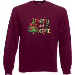 Суитшърт "Merry & Bright"